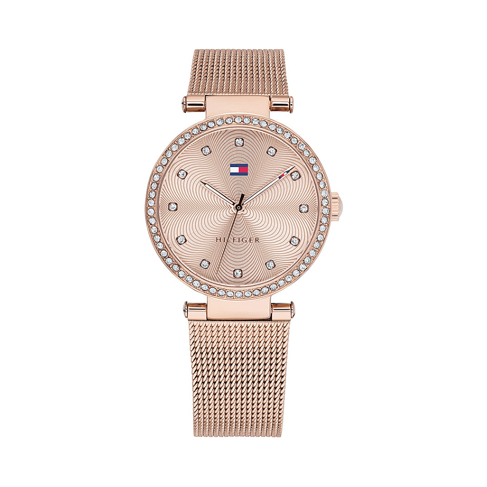 1 - Orologio solo tempo donna Tommy Hilfiger LYNN acciaio rosato con cristalli 1782508