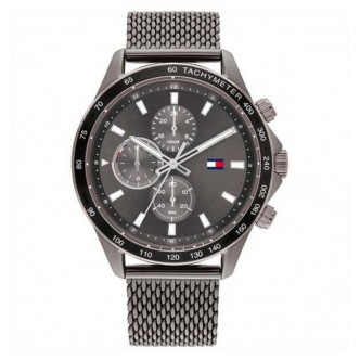 1 - Orologio cronografo uomo Tommy Hilfiger Miles acciaio Maglia Milano 1792019