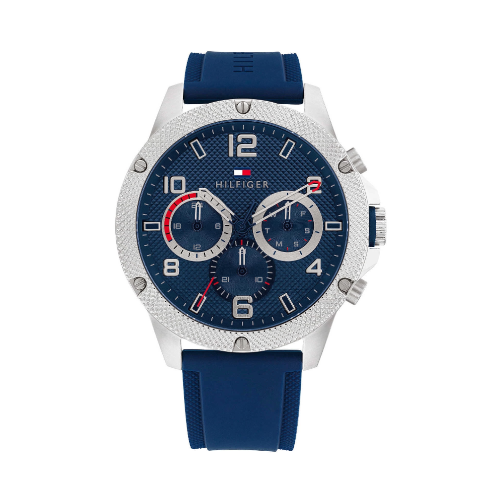 1 - Orologio cronografo uomo Tommy Hilfiger Blaze silicone blu 1792027