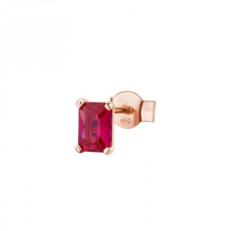 1 - Rosato Ruby single earring for woman RZAL014 925 Silver