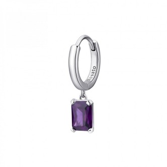 1 - Rosato tanzanite single earring for woman RZAL015 925 Silver