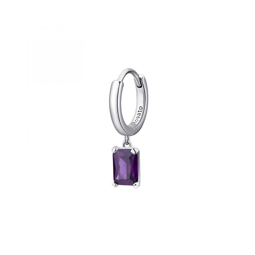 1 - Rosato tanzanite single earring for woman RZAL015 925 Silver