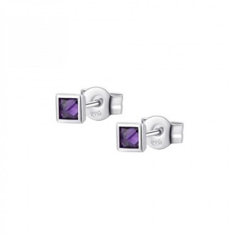 1 - Rosato woman earrings RZCU83 925 silver with tanzanite zircons and studs