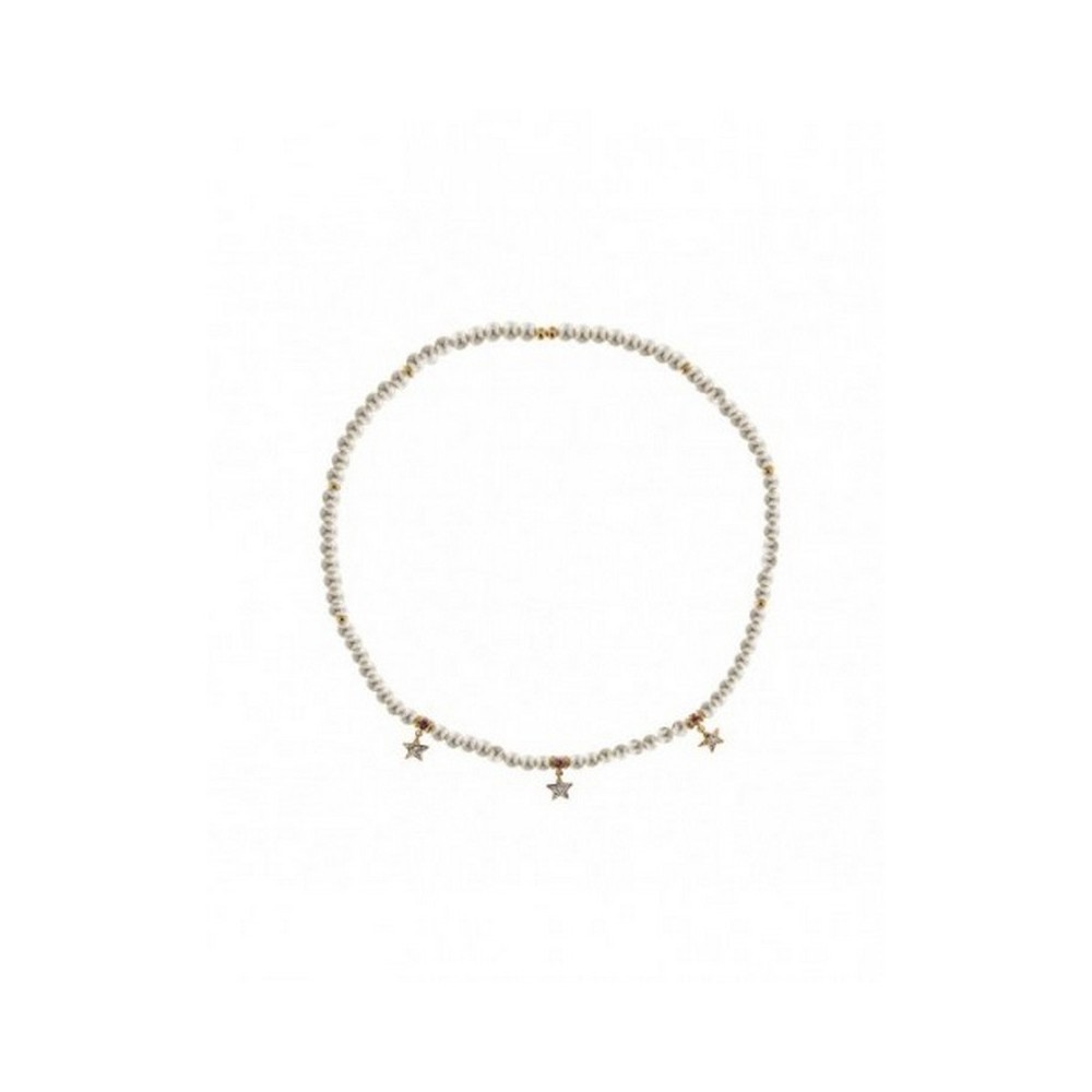 1 - Rue des Mille Galactica woman elastic choker GRZ-013 M2 AU Silver 925 with pearls