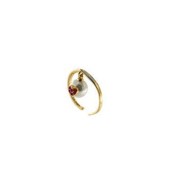 1 - Anello donna Rue des Mille ANZ-013 M1 AU Argento 925 con perla