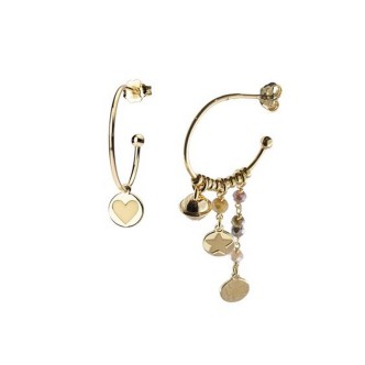 1 - Rue des Mille Gipsy OR-GIP 1 V4 W AU 925 Silver women's earrings with small stones