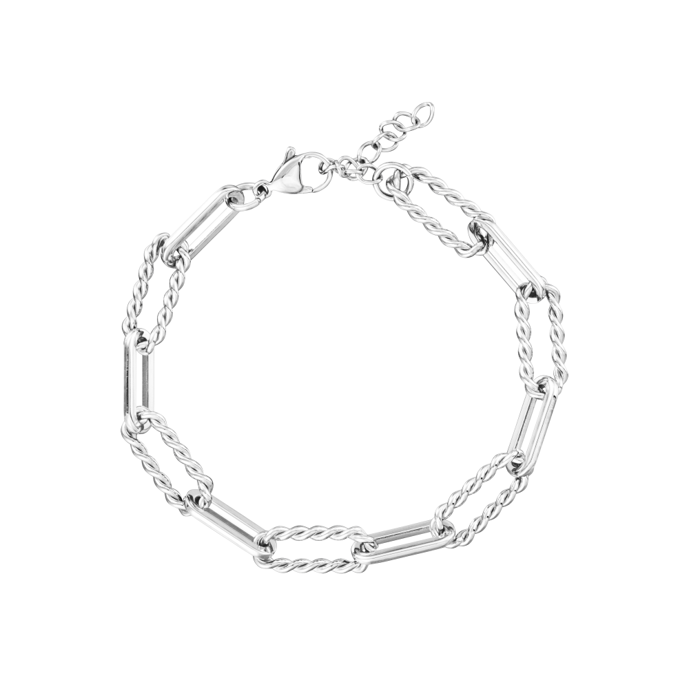 1 - Bracciale donna Stroili catena Torchon acciaio 1682966