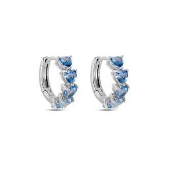 1 - Woman heart earrings Silver Stroili 1673272 with zircons