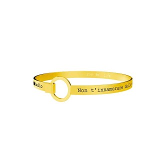 1 - Bracciale Kidult 231715 in acciaio 316L con frase incisa collezione Philosophy