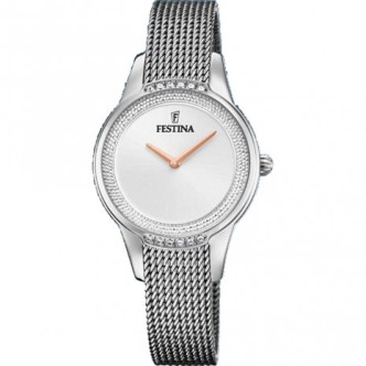 1 - Festina Glitz woman time only watch steel crystals F20494 / 1