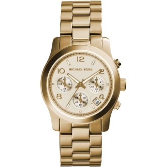 1 - Orologio Micheal Kors donna acciaio Cronografo analogico bracciale in acciaio MK5055 Runway