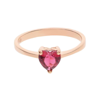 1 - Woman ring Pink silver Stroili Silver Rainbow 1668775 zircon heart