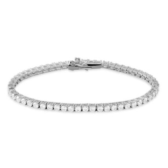 1 - Stroili Silver Elegance1619152 silver tennis bracelet with zircons