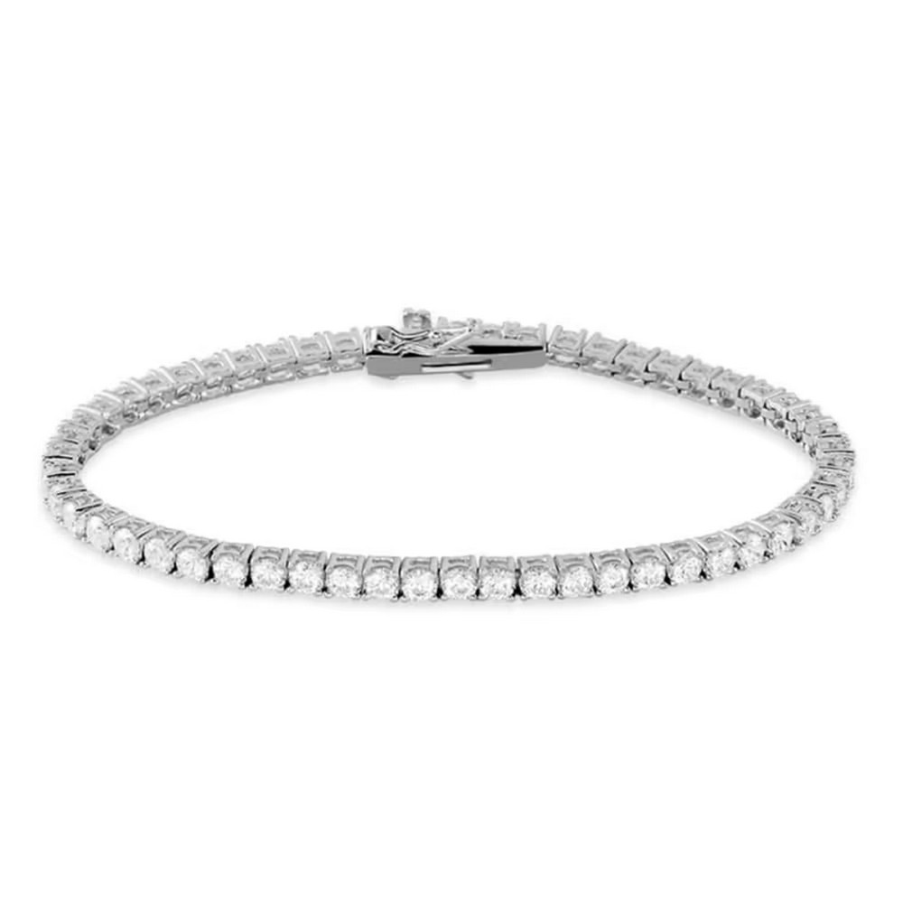 1 - Bracciale tennis Argento Stroili Silver Elegance1619152 con zirconi