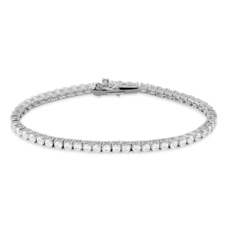 1 - Bracciale tennis Argento Stroili Silver Elegance 1619153 con zirconi