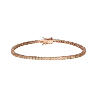 1 - Bracciale donna tennis rosato Argento Stroili 1682548 con zirconi rosa