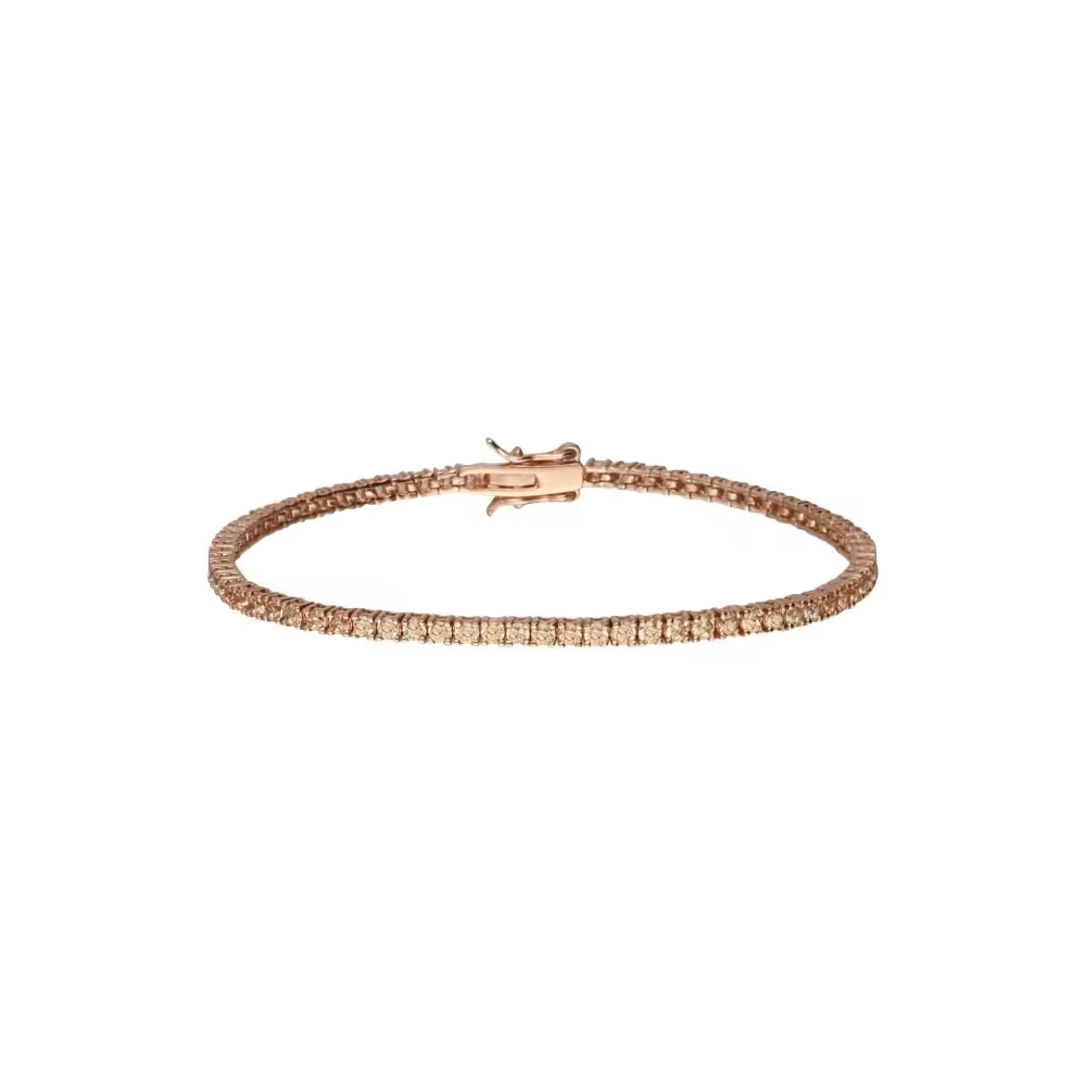 1 - Bracciale donna tennis rosato Argento Stroili 1682548 con zirconi rosa