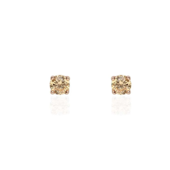 1 - Women's silver light point earrings Stroili Silver Rainbow 1667694 with amber zircon