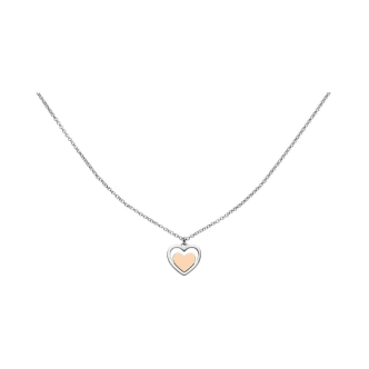 1 - Woman necklace Silver 925 Stroili hearts bicolor 1668459