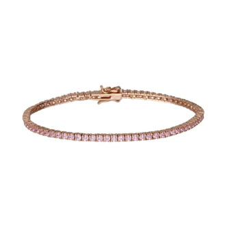 1 - Bracciale Tennis rosato donna Argento 925 Stroili 1667743 con zirconi