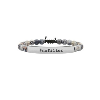 1 - Bracciale Kidult uomo 731212 con Agata ed acciaio 316L "nofilter" collezione Philosophy