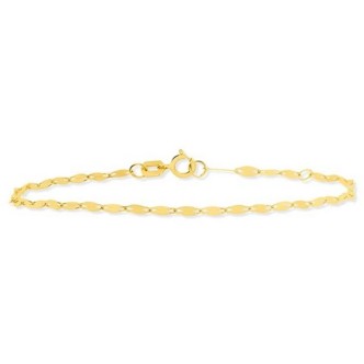 1 - Yellow Gold woman bracelet Stroili Fancy forced link 1425378