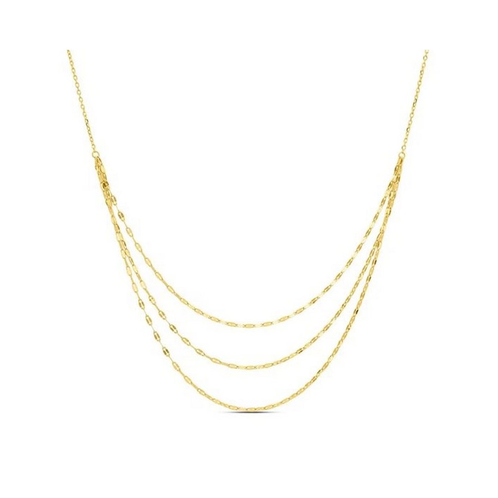 1 - Collana donna a 3 fili Oro Giallo Stroili Fancy maglia forzatina 1425384