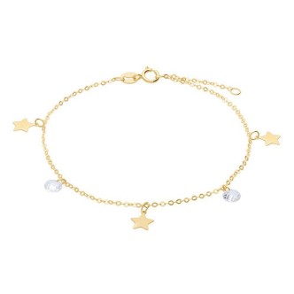 1 - Women's bracelet with stars and zircons Stroili Oro Giallo 1416755