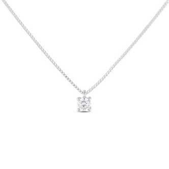 1 - Collana donna punto luce Oro Bianco Stroili 1412170 con zircone