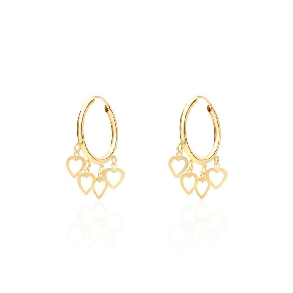 1 - Women's circle earrings in Yellow Gold Stroili Toujours 1415897