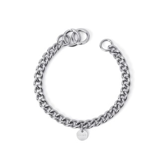 1 - Bracciale donna Groumette  2 Jewels 232270 acciaio 316L color argento