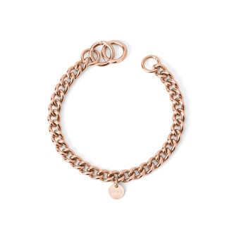 1 - Bracciale donna Groumette  2 Jewels 232271 acciaio 316L color rosato