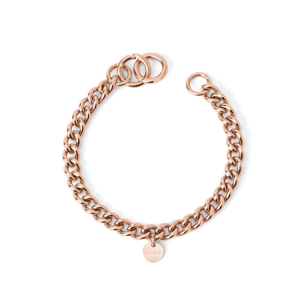 1 - Groumette woman bracelet 2 Jewels 232271 316L rose-colored steel