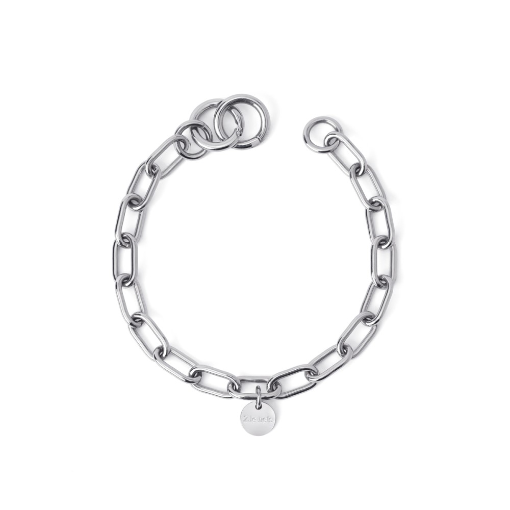 1 - Bracciale donna Groumette  2 Jewels 232275 acciaio 316L color argento