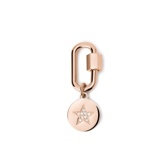 1 - Pink star padlock 2 Jewels 241004 woman 316L steel with crystals