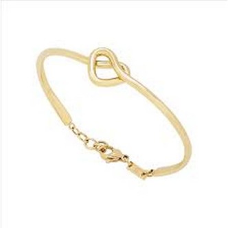 1 - Breil B&ME golden knot woman bracelet rigid steel TJ3317