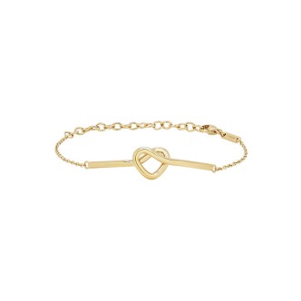 1 - Bracciale donna nodo Breil B&ME dorato semirigido acciaio TJ3319