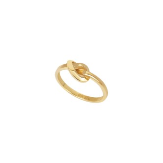 1 - Anello donna nodo dorato Breil B&ME acciaio TJ3348 mis. 10