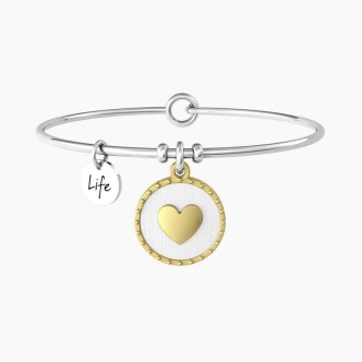 1 - Bracciale donna Kidult Cuore "Con te è il posto più bello del mondo" 732126 acciaio 316L