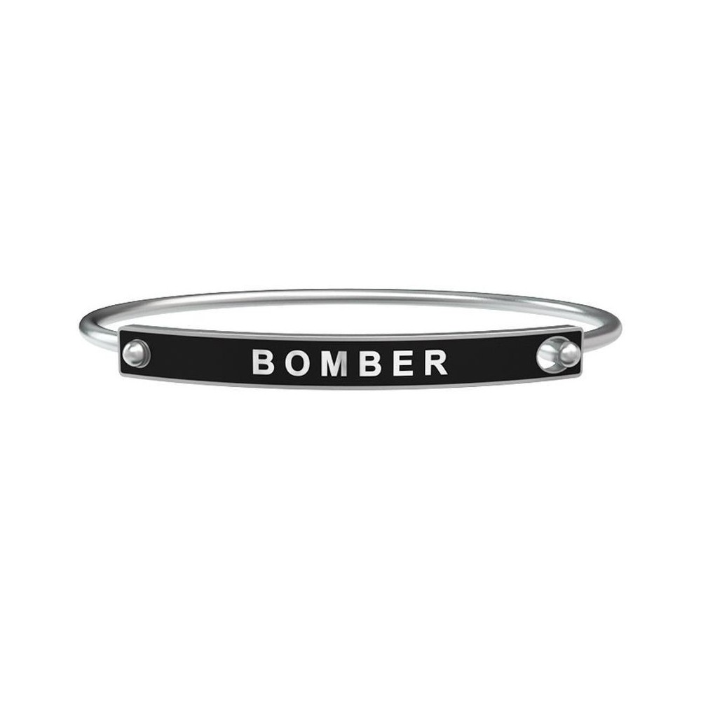 1 - Kidult men's bracelet 731176L 316L steel "Bomber" Free Time collection