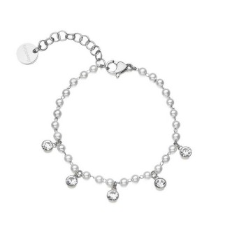 1 - Brosway Chant pearl and crystal BAH87 steel bracelet