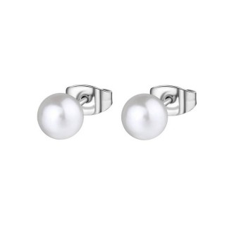 1 - Brosway Chant BAH91 steel pearl earrings for women