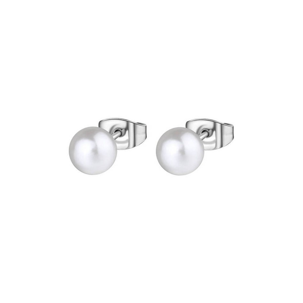 1 - Brosway Chant BAH91 steel pearl earrings for women