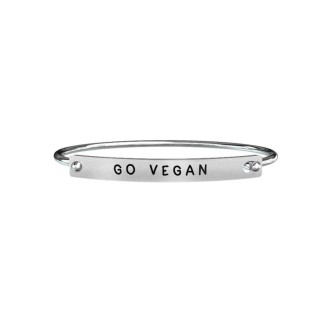 1 - Kidult men's bracelet 731187 316L steel "Go Vegan" Free Time collection