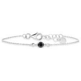 1 - Stroili silver woman bracelet with black light point 1684143