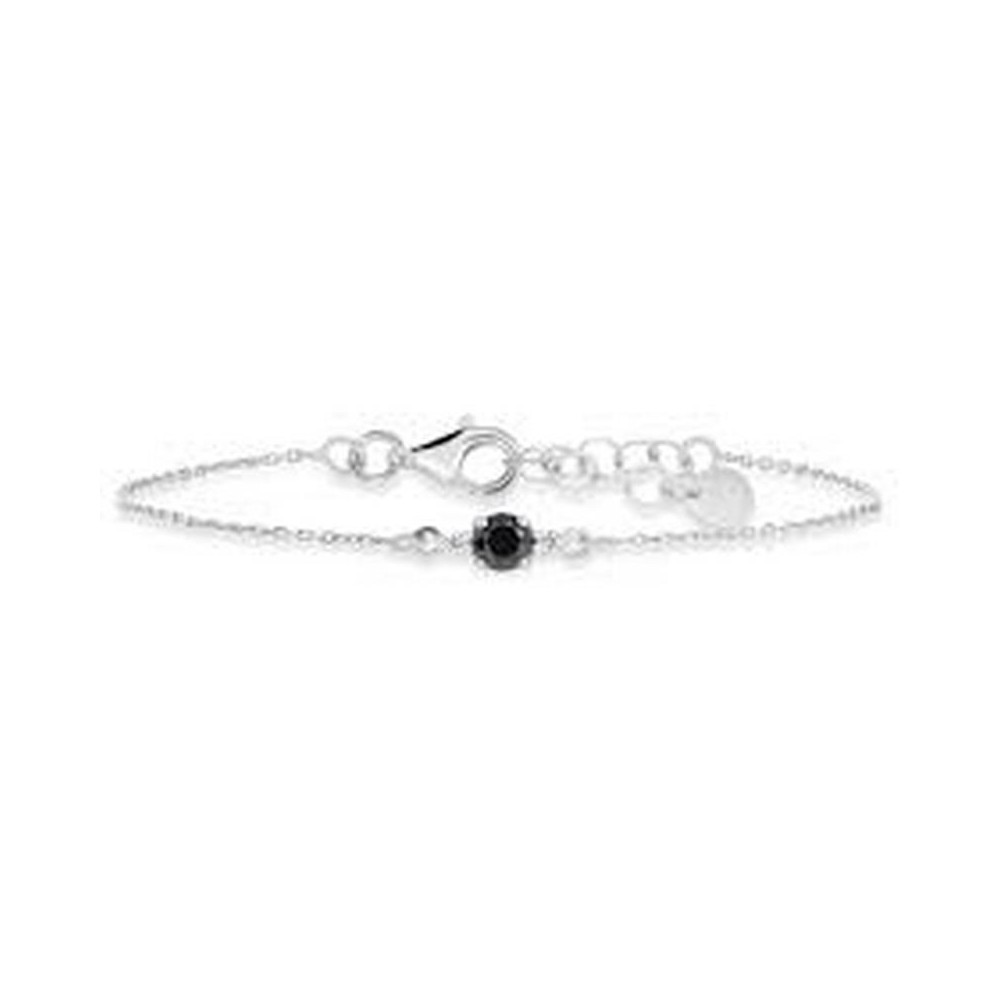 1 - Stroili silver woman bracelet with black light point 1684143