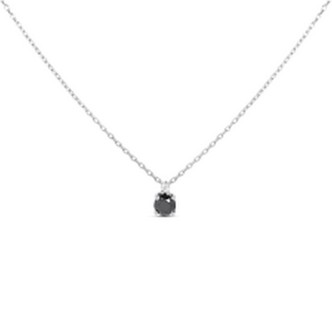 1 - Collana donna Argento Stroili punto luce nero 1684148