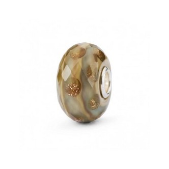 1 - Trollbeads Bagliore di Bronzo TGLBE-30094 Argento 925 e vetro marrone