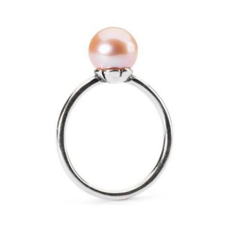 1 - Trollbeads Pink Pearl Petals Ring TAGRI-00324 Silver with pearl mis. 14