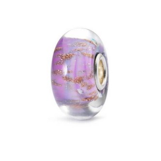 1 - Beads Trollbeads Rosa di Sera TGLBE-10326 Argento 925 e vetro